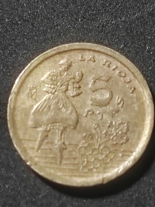 5 pesetas 1996, edicion la Rioja de colección