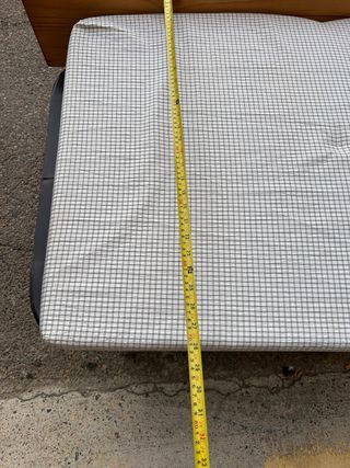 Cama plegable metal y madera170x70