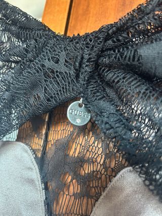 Vestito corto Guess beige e nero