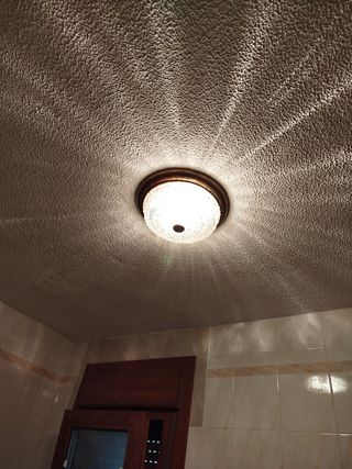 Foco techo vintage - Cristal metal