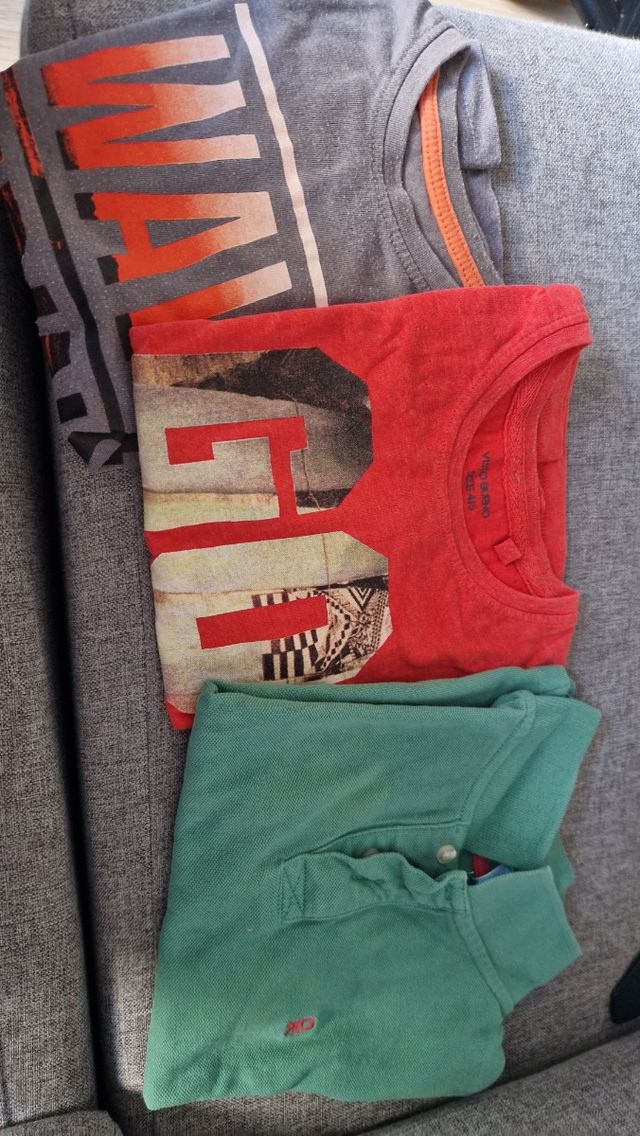 Pack 3 camisetas niño 5 años