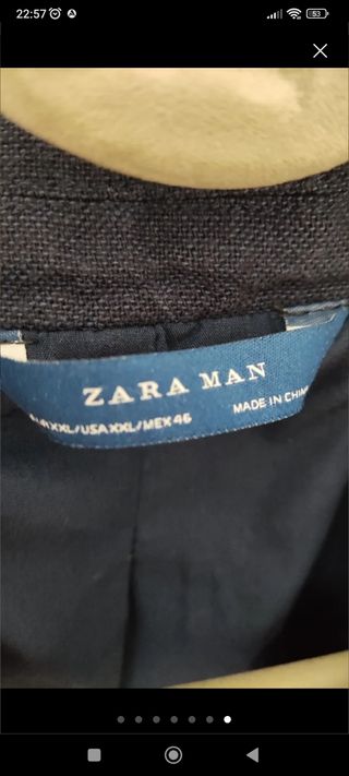 Cazadora Zara Man XXL - Azul