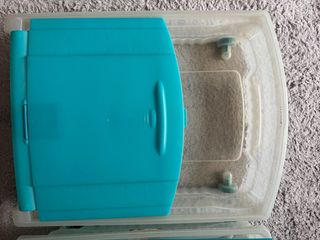 2 Cajas Plásticas Teal - Bajo Cama