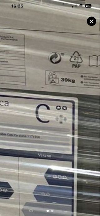 Ventana PVC Oscilobatiente Roble no esta en Madrid