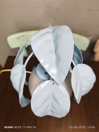 Lampara Vintage Azul Metal