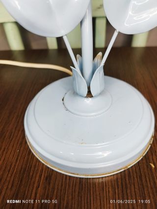 Lampara Vintage Azul Metal