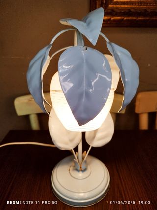 Lampara Vintage Azul Metal