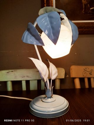 Lampara Vintage Azul Metal