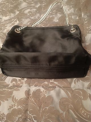 Bolso Love Moschino negro y plata