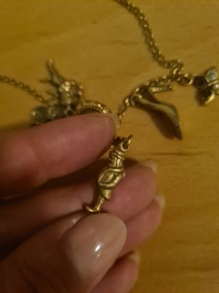 Collana vintage anni '60 rosa con Ciondoli