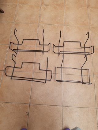 Soporte jardinera metal negro