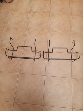 Soporte jardinera metal negro