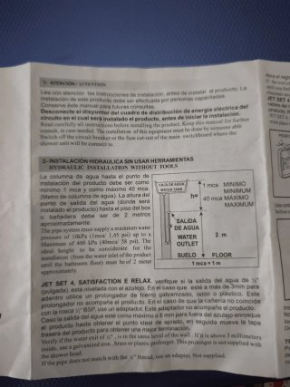 Calentador agua instantáneo
