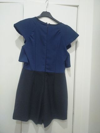 #Tuta elegante blu e nera#