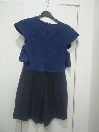 #Tuta elegante blu e nera#