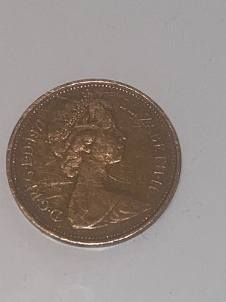 Moneda de 2 peniques de Reino Unido