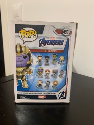 FunkoPop Thanos 453. Caja con Rasguños.