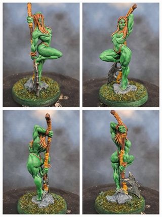 Miniaturas Pinup fantasía D&D . Pintados a mano.