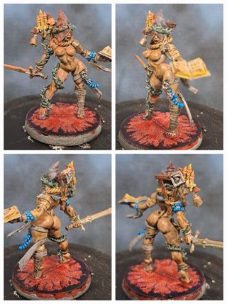 Miniaturas Pinup fantasía D&D . Pintados a mano.