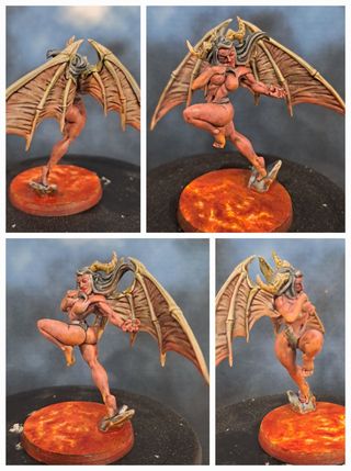 Miniaturas Pinup fantasía D&D . Pintados a mano.