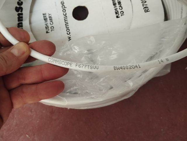 Cable coaxial TV Satelite y corrugado