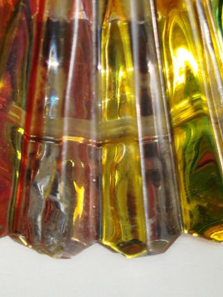 Portavelas de cristal esloveno sellado de ROGASKA.