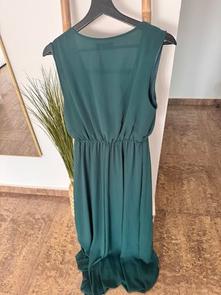 Vestido verde botella tirantes