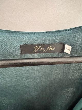 Vestido verde botella tirantes