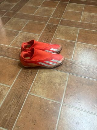 Botas fútbol Adidas X rojas