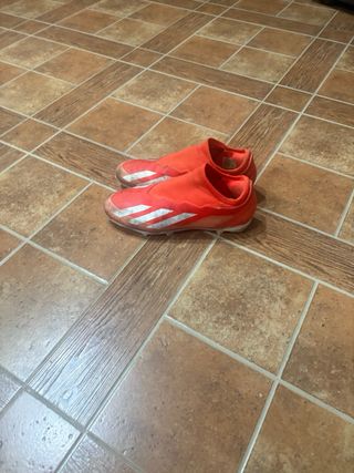 Botas fútbol Adidas X rojas