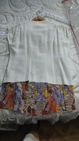 Conjunto blusa y falda vintage