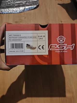 Zapatos seguridad PGH blancos - 39