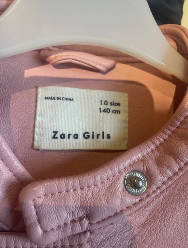Cazadora rosa Zara niña 10 años