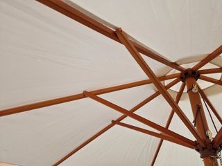 Parasol jardín 300cm beige-marrón