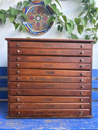 ANTIGUA CAJONERA DE MERCERIA.