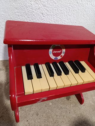 Piano Janod madera rojo