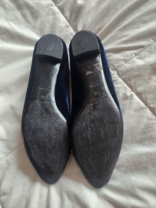 Ballerine Miu Miu blu in velluto