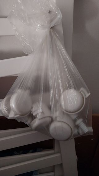 Cuna colecho bebé madera blanca.