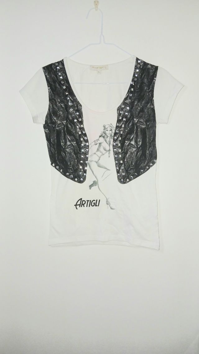 T-shirt con gilet - Tg L