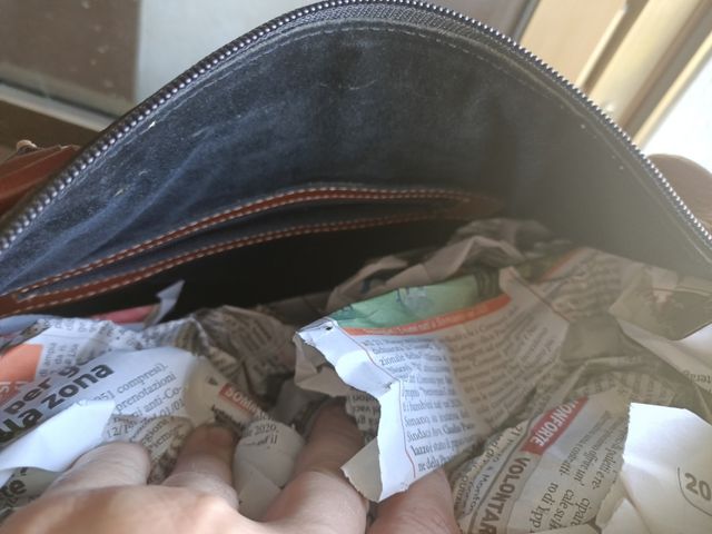 Borsa bauletto pelle marrone