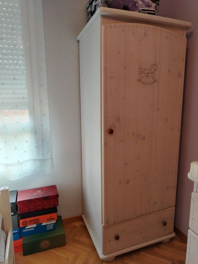 Armario ropero infantil blanco