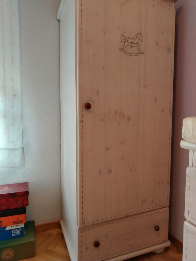 Armario ropero infantil blanco