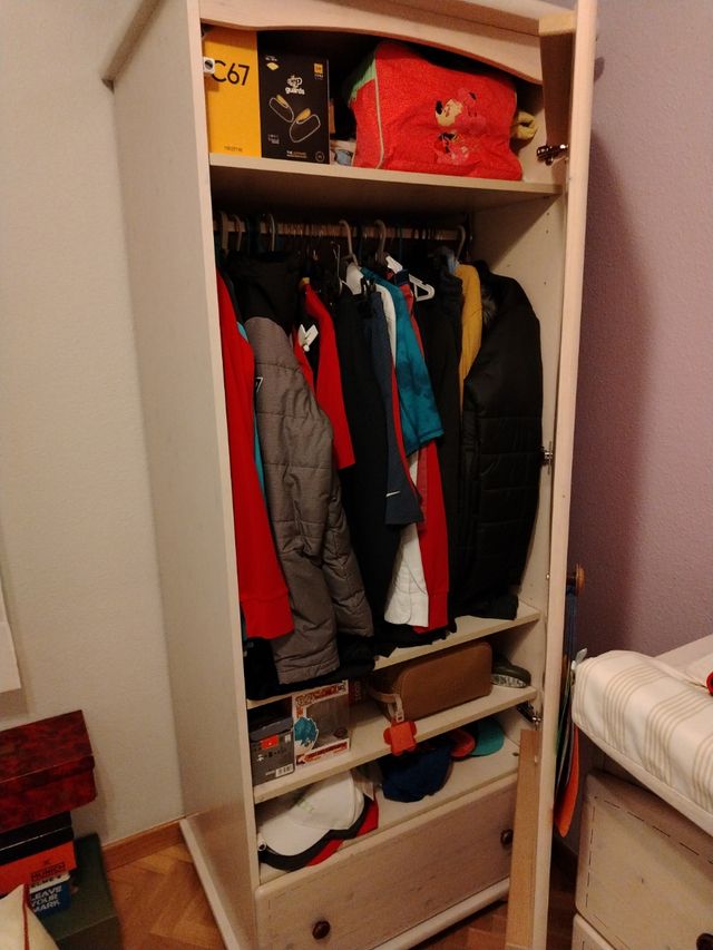 Armario ropero infantil blanco