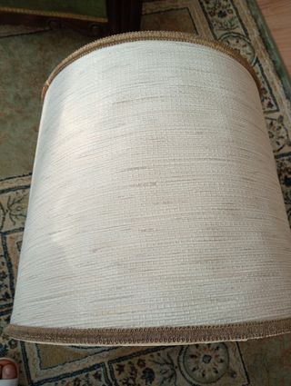 Pantalla lámpara beige - Tela