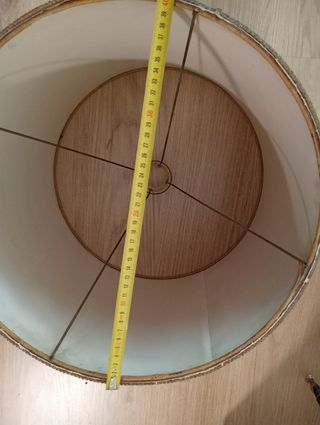 Pantalla lámpara beige - Tela