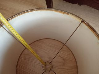 Pantalla lámpara beige - Tela