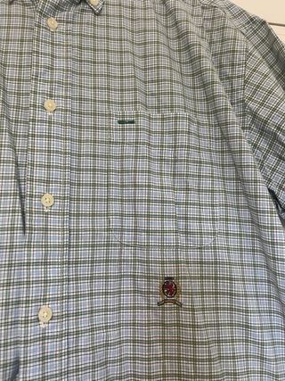 Camisa Tommy Hilfiger cuadros azul-verde