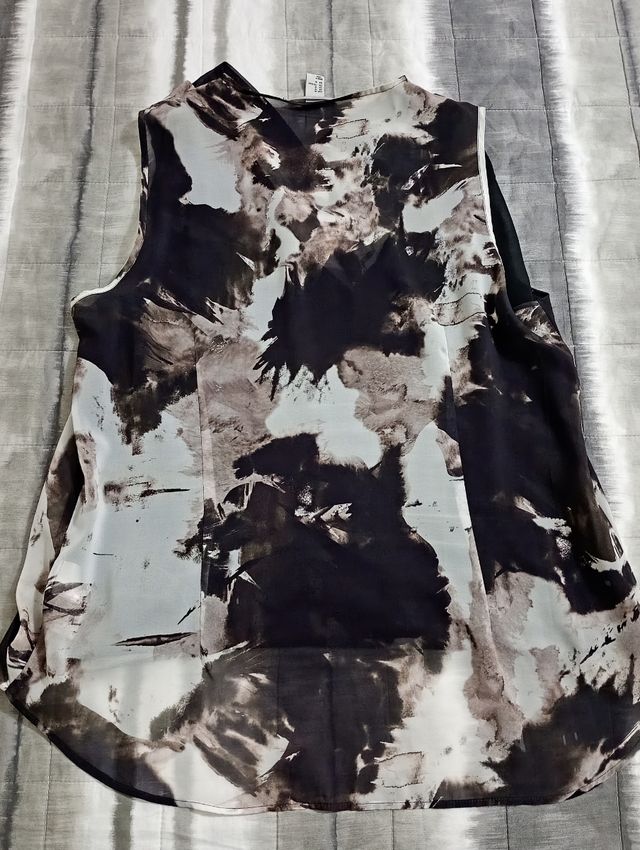 Blusa H&M nera e grigia