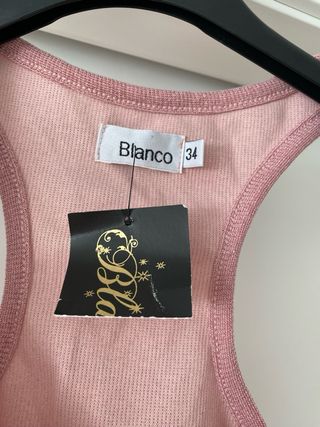 Camiseta rosa Blanco talla XS nueva