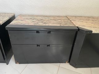 Mesitas & Cómoda negras - mármol